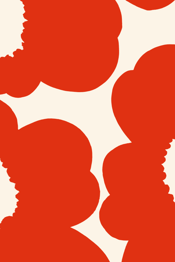 ISO UNIKKO -puuvillasatiini punainen